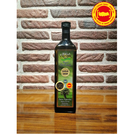 Olgun Hasat Soğuk Sıkım Natürel Sızma Zeytinyağı 1 LT Cam Şişe