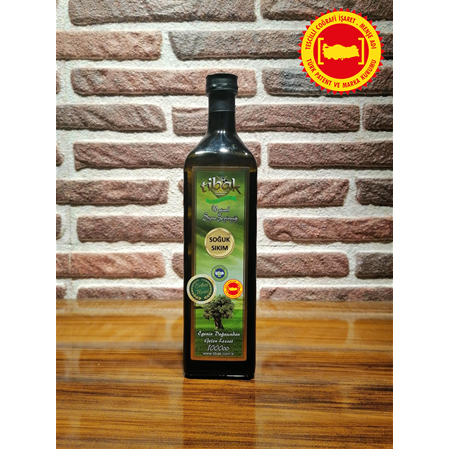 Erken Hasat Soğuk Sıkım Natürel Sızma Zeytinyağı 1 LT Cam Şişe